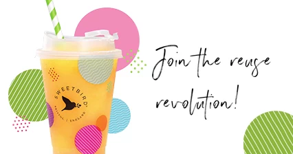 New product launch for Sweetbird: reusable cups for cold drinks