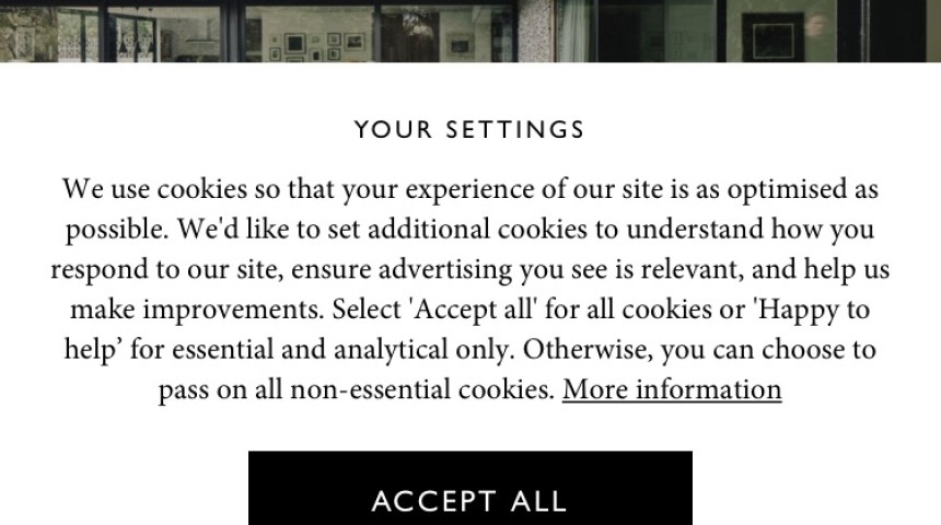 Asking people to allow analytics cookies to help you out